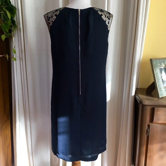 ⚡️SOLD ⚡️ Tory Burch Navy Oleander Dress Size 8 - Picture 3 of 8
